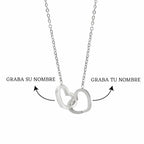 Caja de Rosa Eterna | Rosa Real y Collar Personalizado en Oro 18k