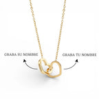Caja de Rosa Eterna | Rosa Real y Collar Personalizado en Oro 18k