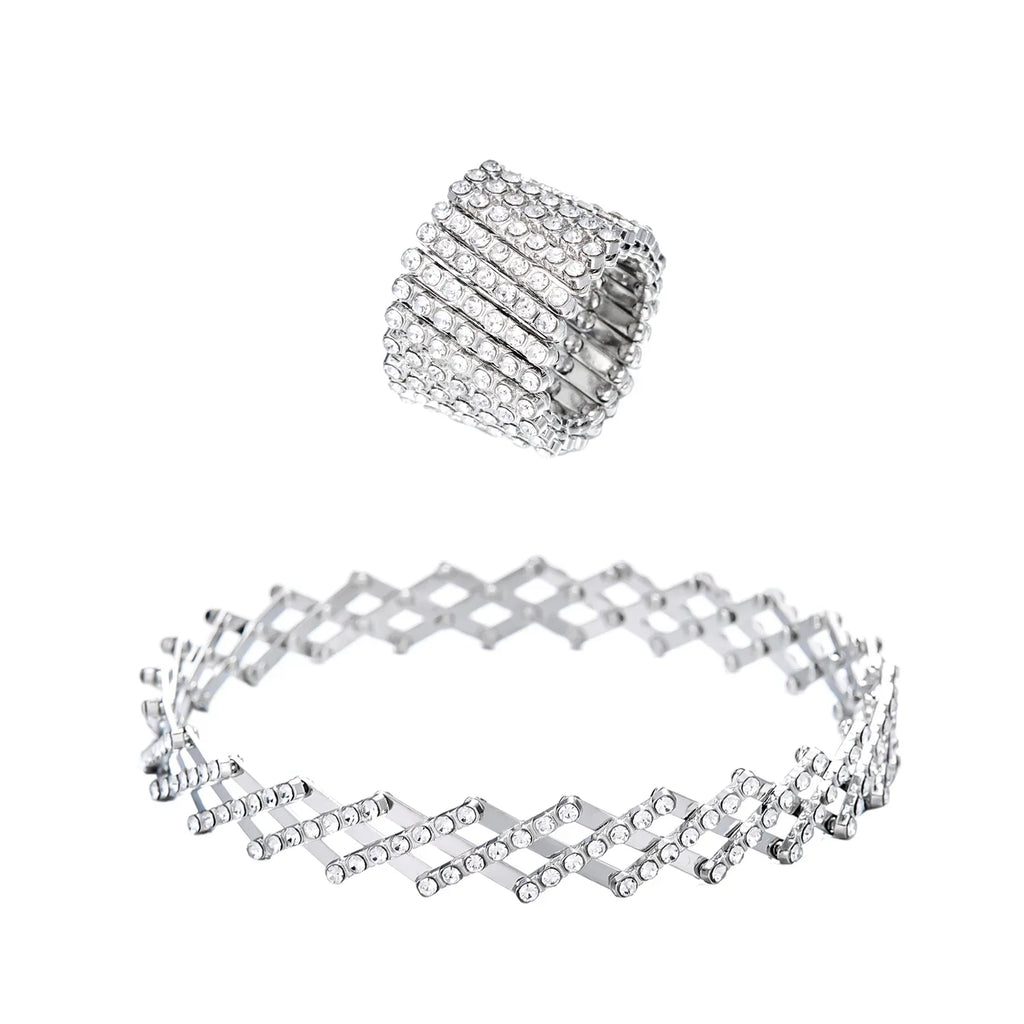 Anillo y Pulsera Diana - Plata