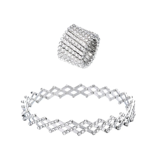 Anillo y Pulsera Diana - Plata