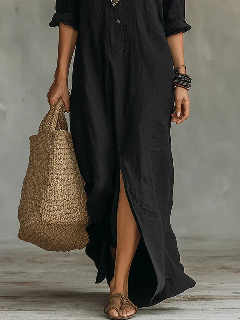 Sheila | Vestido maxi con silueta versátil