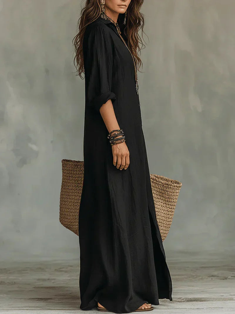 Sheila | Vestido maxi con silueta versátil